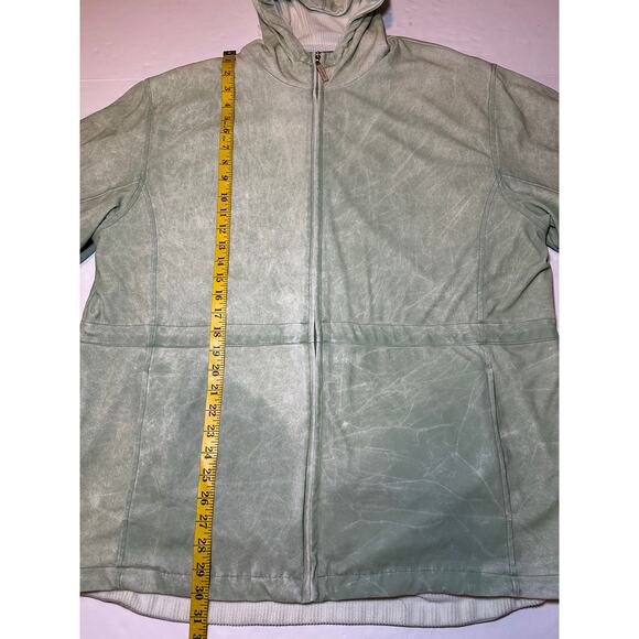 London Fog Reversible Full Zip Hooded Jacket Coat Women’s Size 1X - Picture 3 of 8